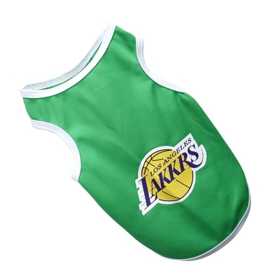 Pet Basketball Lakers Jersey Breathable for Dog or Cat. 