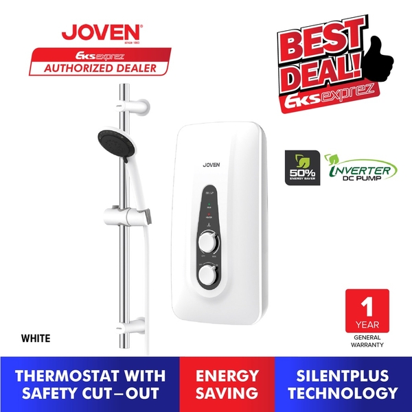 Joven Inverter DC Pump Water Heater SB11iP / SB11IP RS - Dark Silver /  White Standard White | PGMall